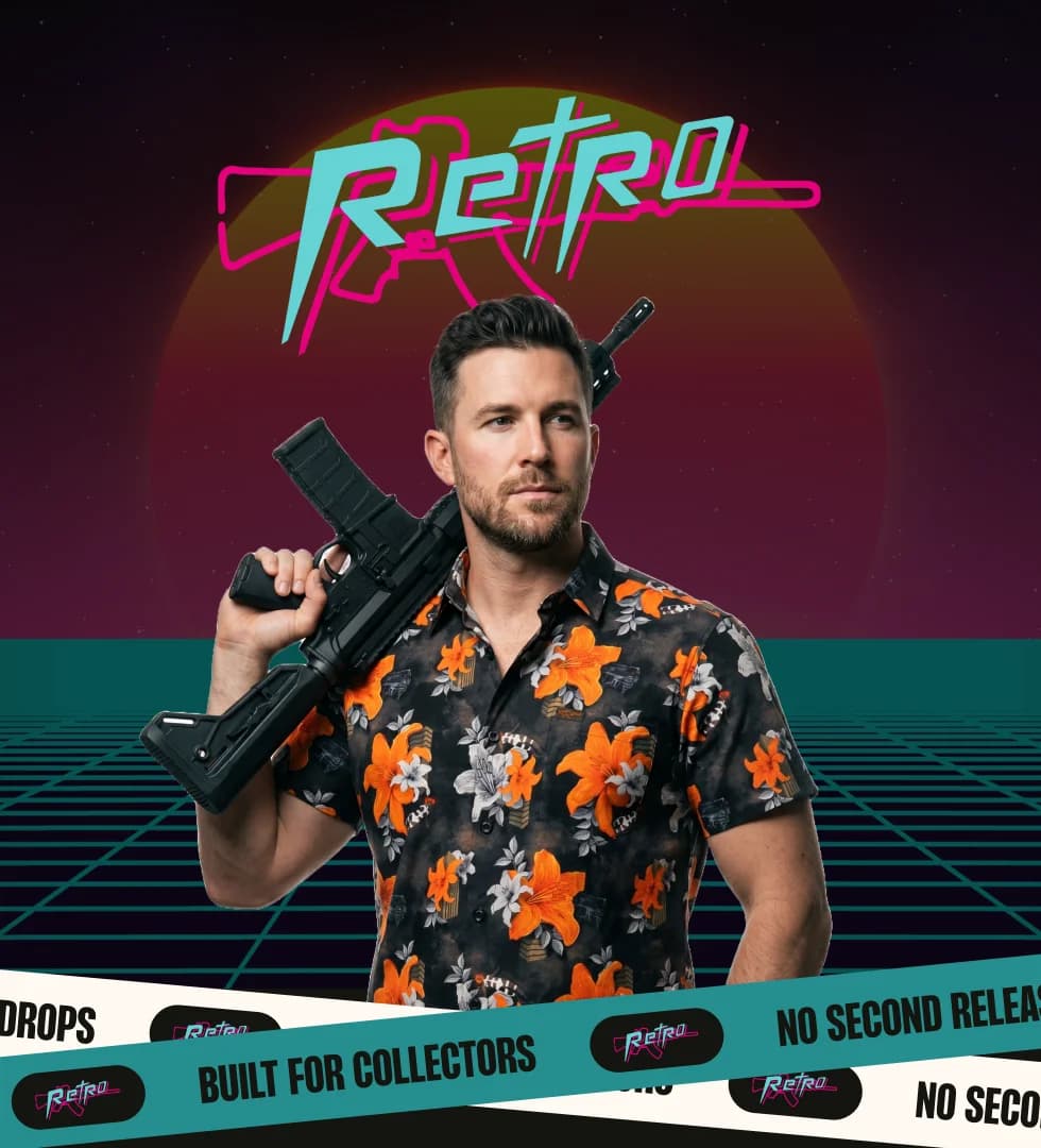 Screenshot of Retro Rifle – Designed and developed by 100xRetention.
